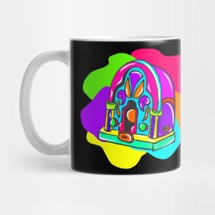 Neon Hippy 80s 90s Costume Retro Vintage Mug